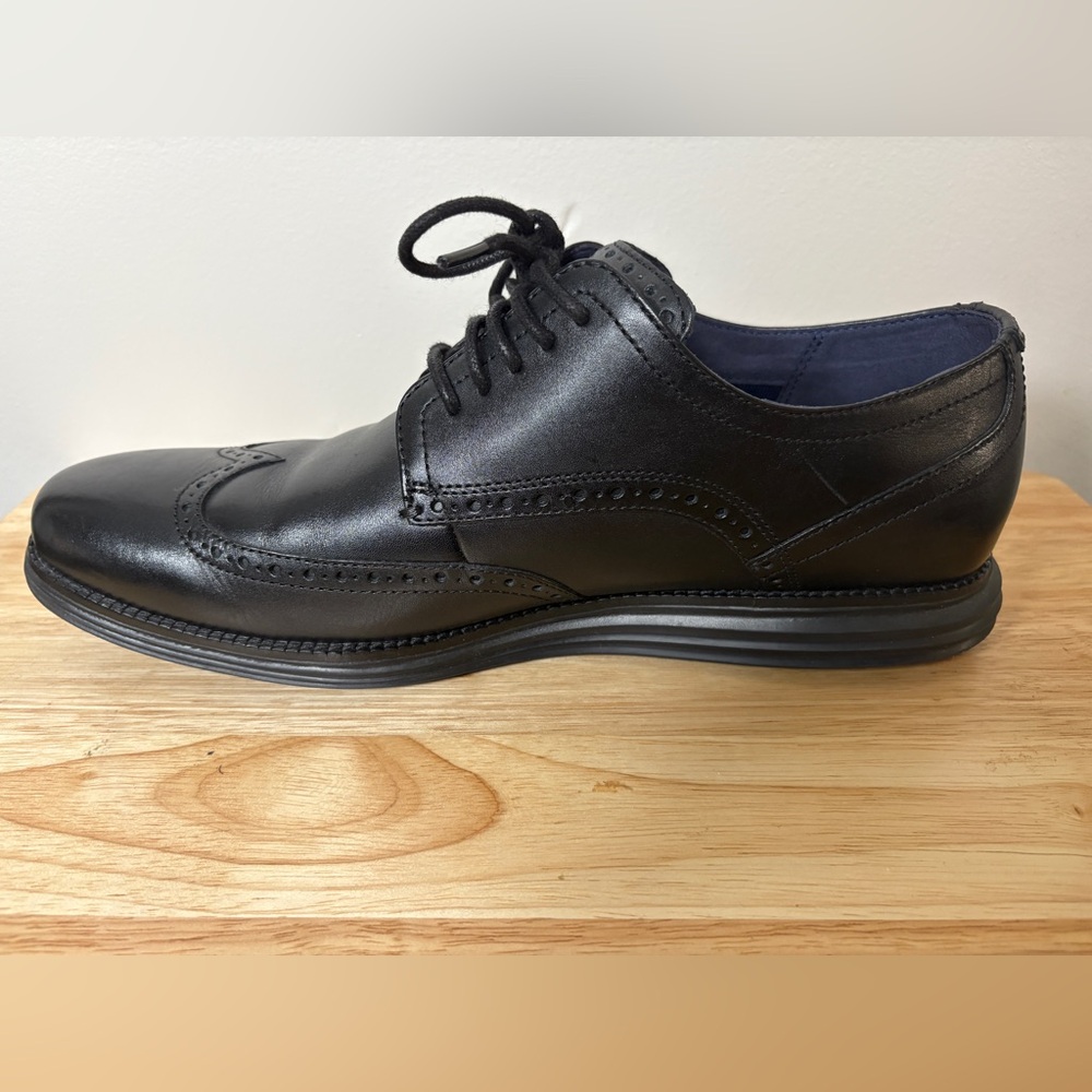 Cole Haan Men's 13M OriginalGrand Wingtip Oxford Black Style C27984 - Picture 4 of 12